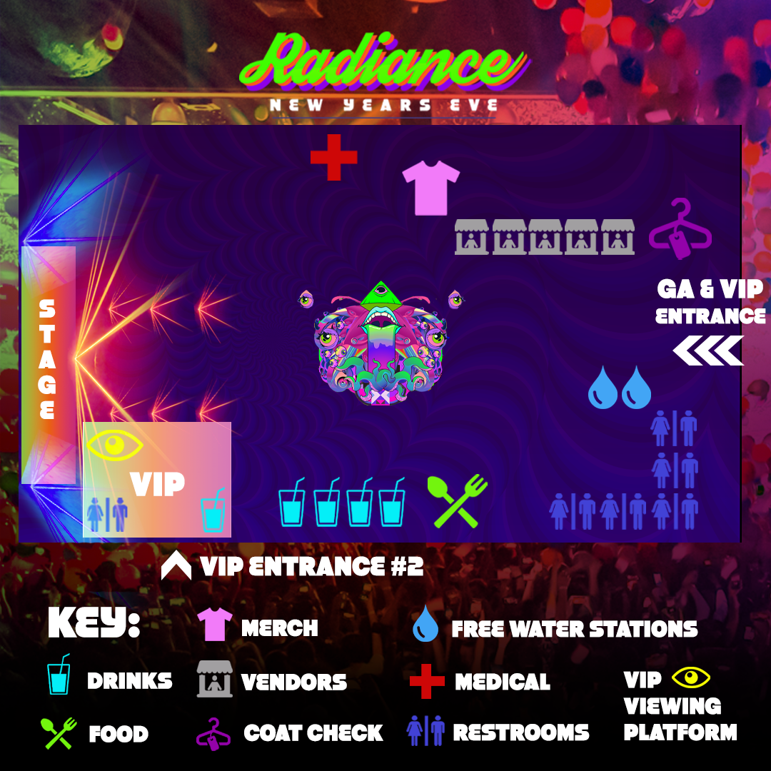 VENUE MAP Radiance NYE Festival